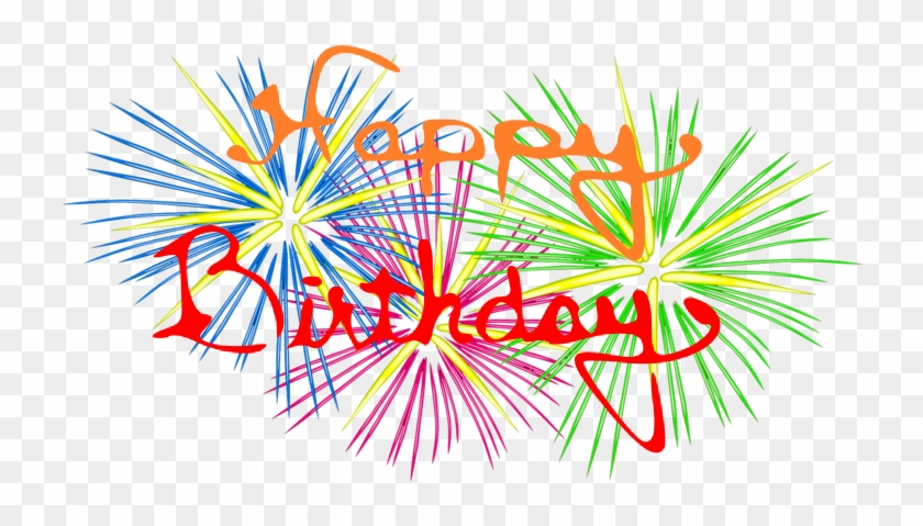 Bday And Fireworks - New Year Png Effect Clipart #95070