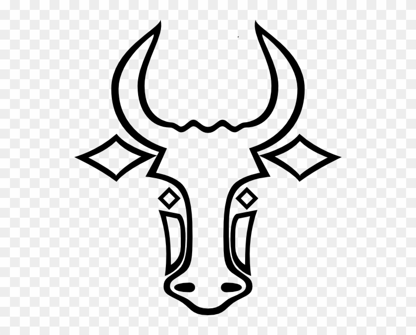 540 X 597 10 - Outline Drawing Of Bull Clipart #95126