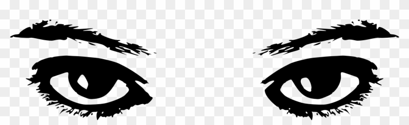 Watching Eyes Clip Art - Eyes Black And White Clip Art - Png Download #95339