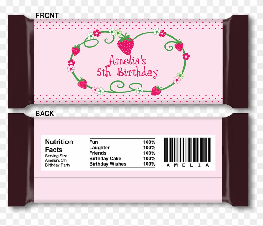 Diy Candy Bar Wrapper Templates Party Favors Chocolate - Diy Chocolate Wrappers Birthday Clipart