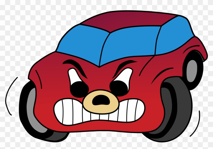 This Free Icons Png Design Of Comic Red Angry Car Clipart #96138