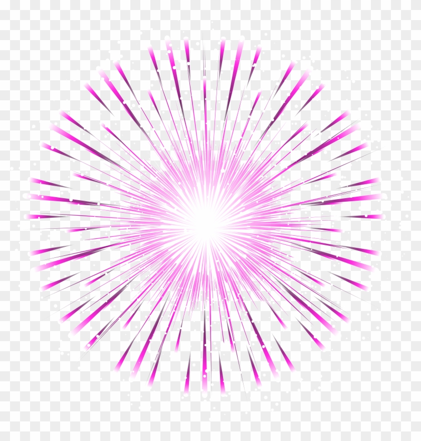 Pink Firework Transparent Png Clip Art Image - Pink Fireworks Transparent Background #96239