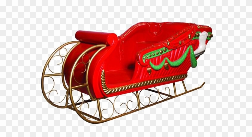Santa Sleigh Png Image With Transparent Background - Santa Sleigh Transparent Background Clipart #96262