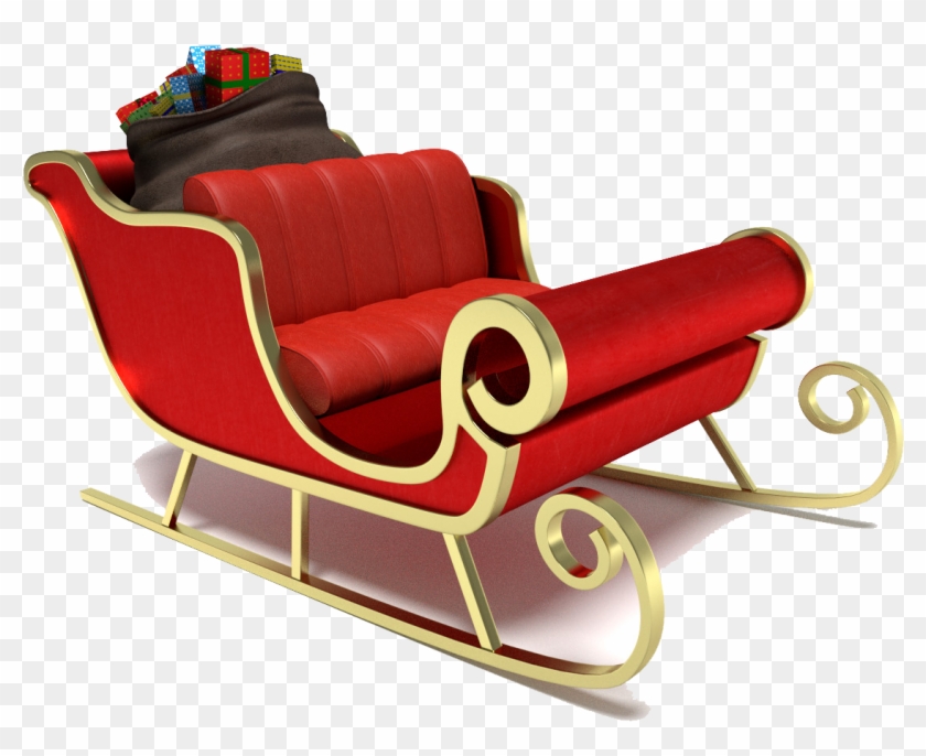 Santa Sleigh Png Clipart #96287