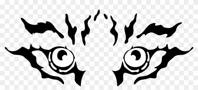 Eyes Black And White Tiger Eyes Clipart Black And White - Tiger Eyes Clip Art Black And White - Png Download
