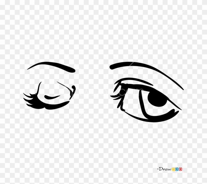 Draw Cartoon Eyes Clipart #96391