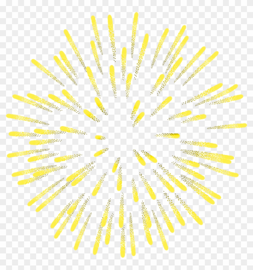 Clipart Fireworks - 5 - 0 - Firework Yellow Png Clip Transparent Png