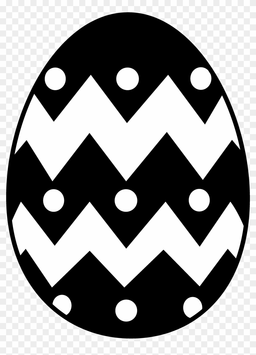 Easter Eggs Clipart Chevron - Easter Egg Silhouette - Png Download #96536