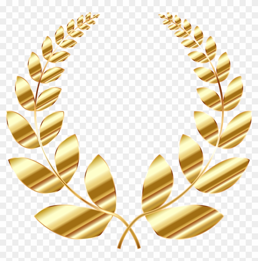 This Free Icons Png Design Of Golden Laurel Wreath Clipart