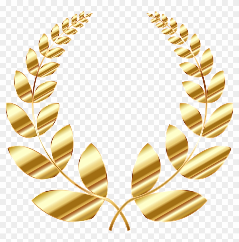 This Free Icons Png Design Of Golden Laurel Wreath Clipart #96688