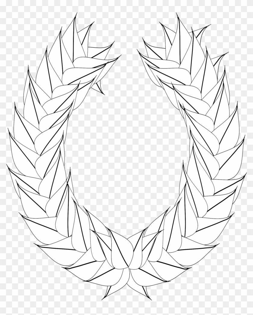 Laurel Wreath Vector File Free Clipart, Free File, - Wreath Vector Laurel Design Vector - Png Download