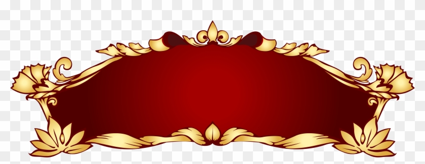 Banner Png Clip Art Golden Frame Transparent Png 97042 Pikpng