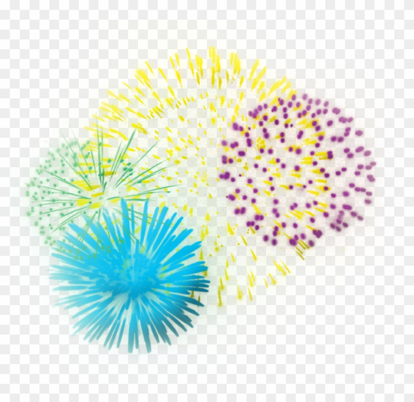 Happy New Year Fireworks Png - Happy New Year Crackers Png Clipart #97143