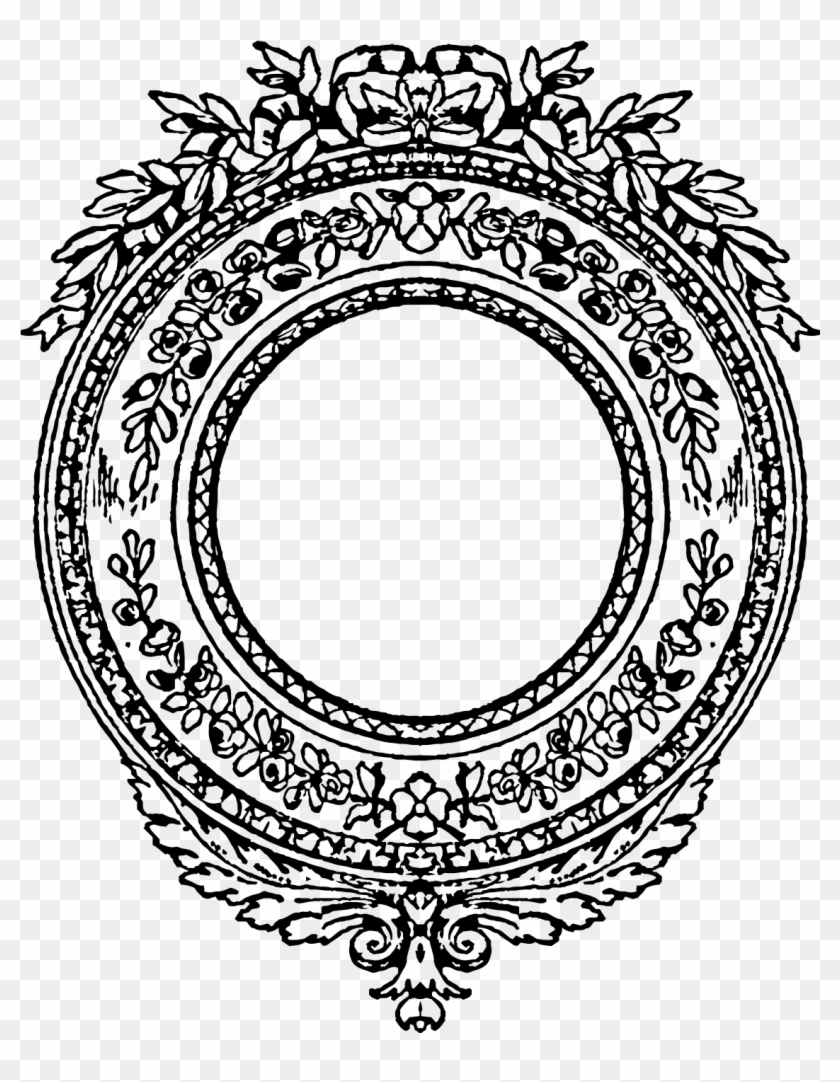 Jpeg Download - Vintage Round Vector Png Clipart #97163