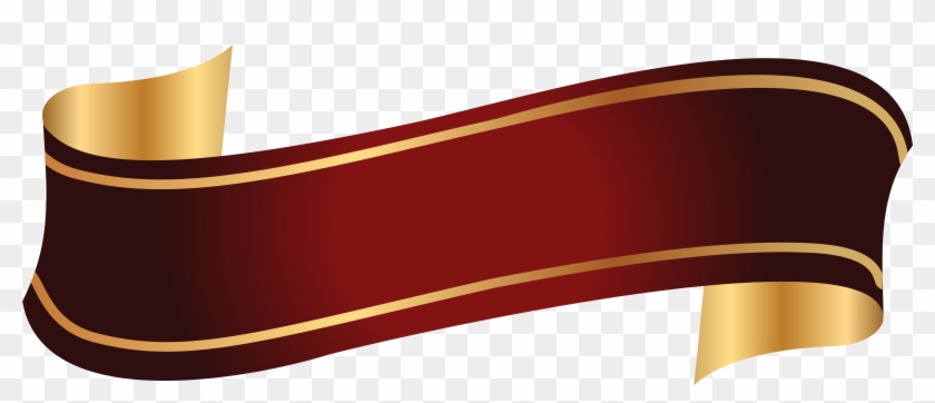 Png Image Information - Red Gold Ribbon Png Clipart #97203