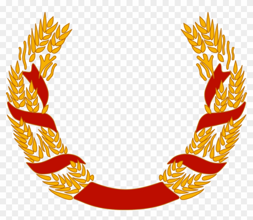 Laurel Wreath Garland Wheat Drawing - Laurel Wreath Png Wheat Clipart