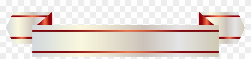 White And Red Banner Clipart
