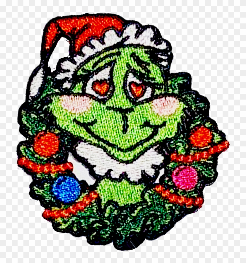 Holiday Grinch Patch Clipart #97780