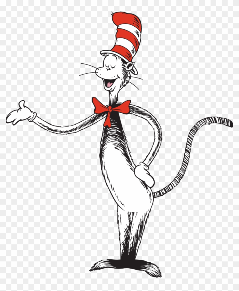 Grinch Clipart Hat 7 Cat In The Black And White Movieplus - Cat In The Hat Png Transparent Png #97836