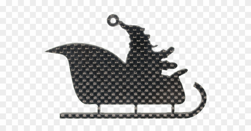 Santa & Sleigh Ornament - Router Clipart