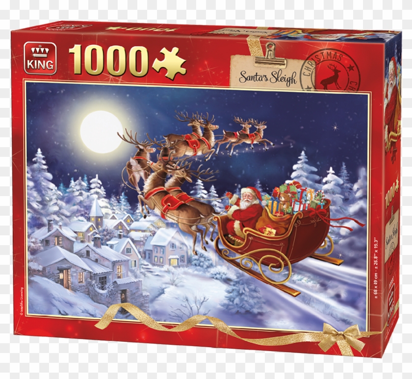 Generic 1000pcs Santa Sleigh - Julemand Og Kane Clipart #98117