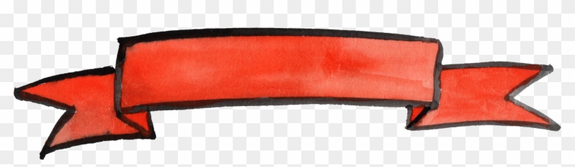 Free Download - Orange Banner Png Watercolor Clipart