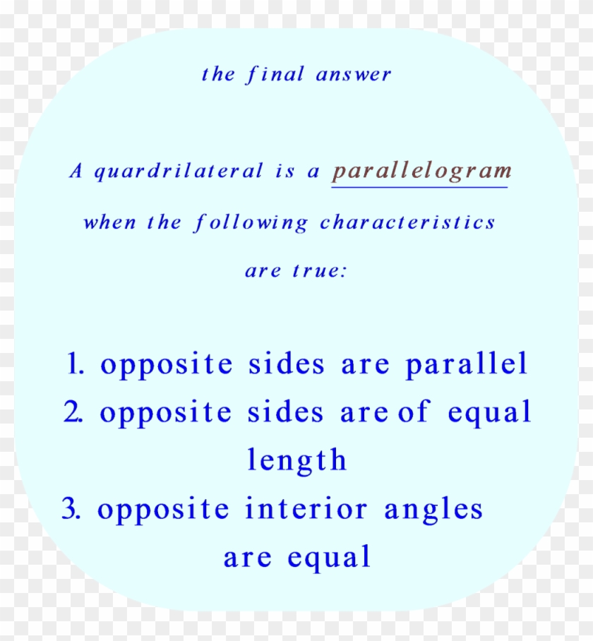 Parallelogram - Parallelogram Requirements Clipart #98237