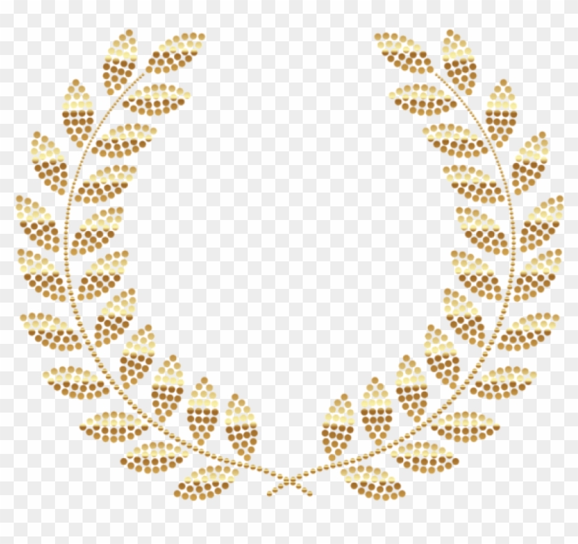600 X 536 13 - Gold Laurel Wreath Transparent Clipart #98279