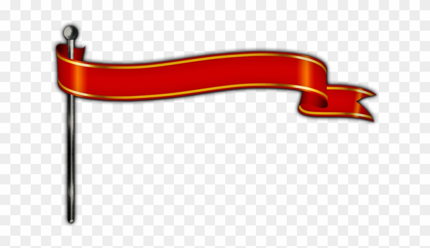 Red Ribbon Banner Medieval Style Psd File Clipart
