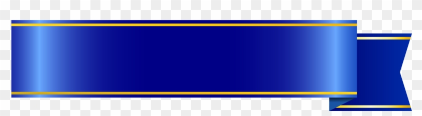 Golden Banner Cliparts - Blue And Gold Ribbon Png Transparent Png #98480