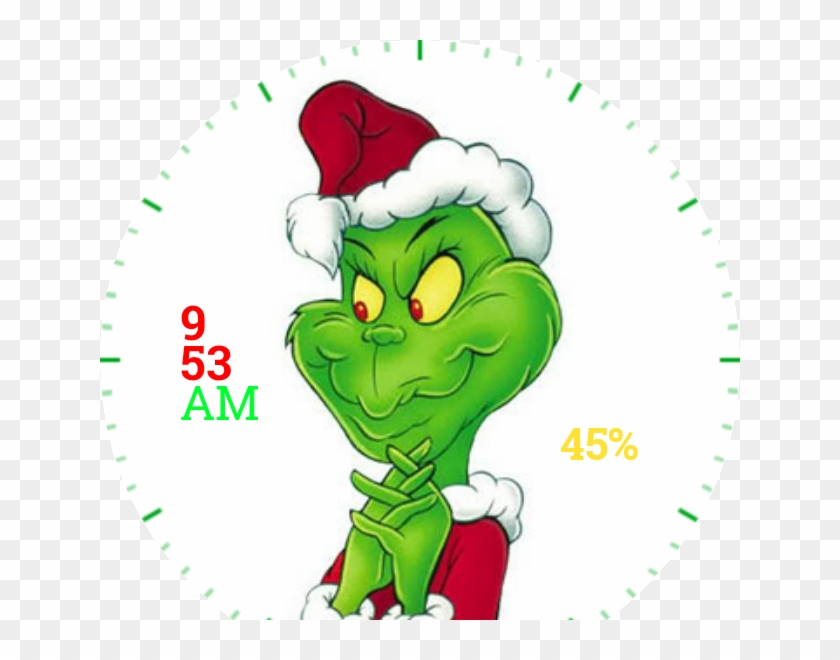 Grinch Watch Face Preview Clipart #98653