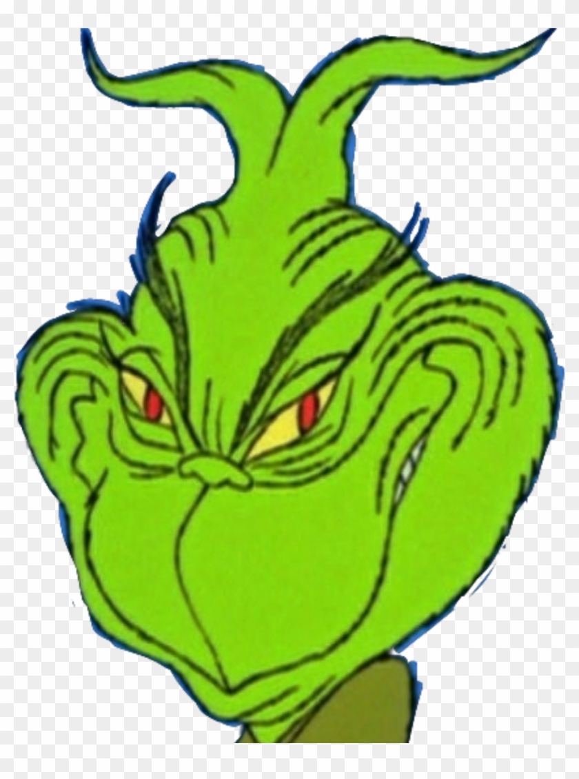 Grinch Sticker - Grinch Evil Smile Clipart