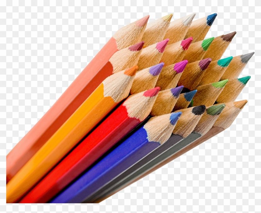 Bunch Of Color Pencils - Pencils Png Clipart #98980