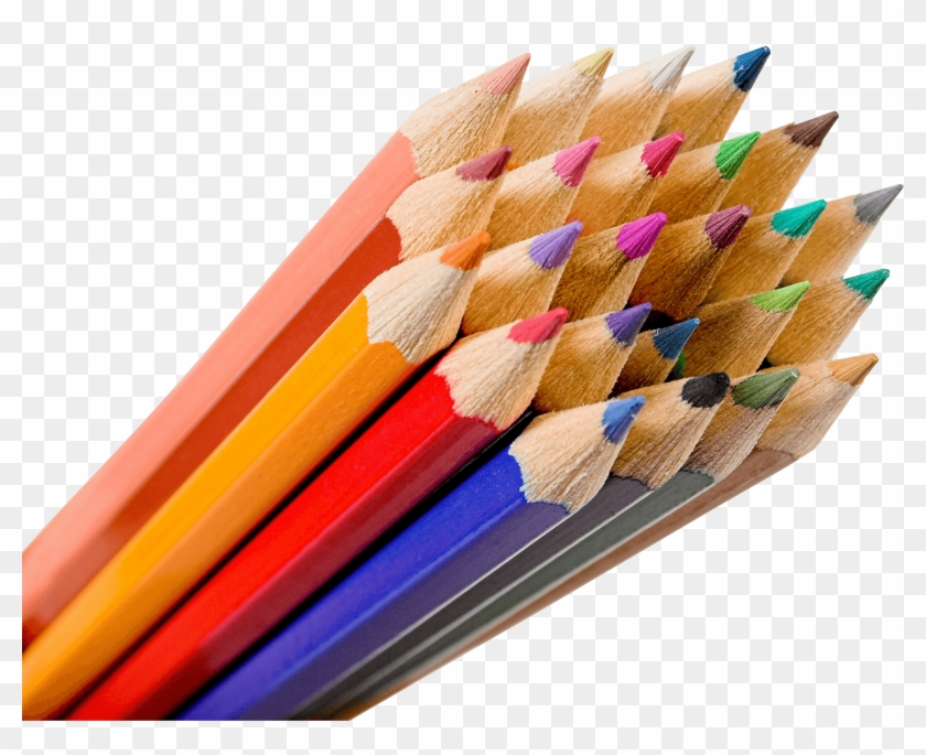 Bunch Of Color Pencils - Pencils Png Clipart #98980