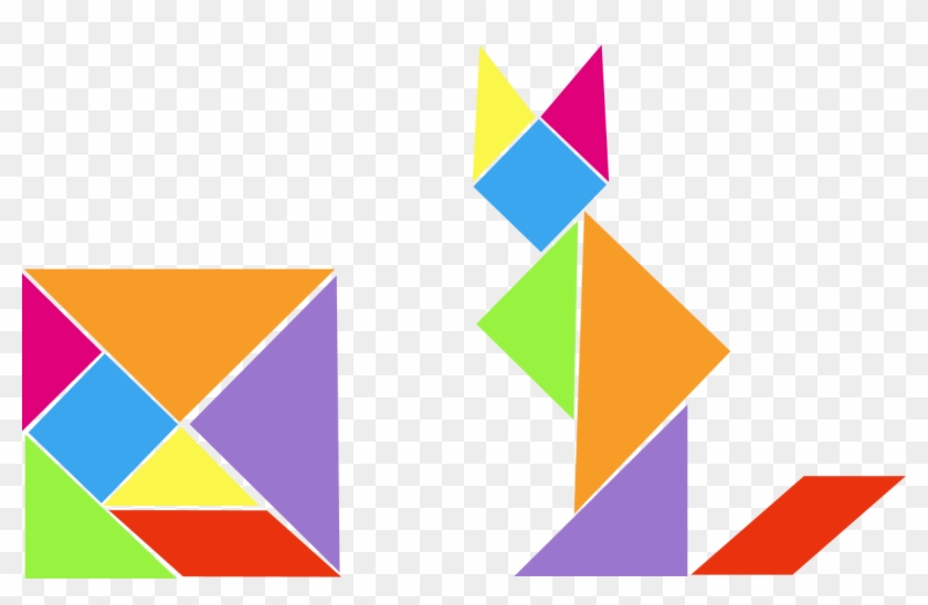 Tangram - Figuras De Tangram De 7 Piezas Clipart #99250