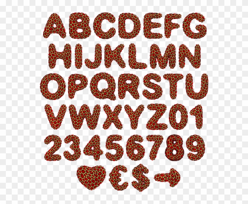 Exotic Typeface For Demanding Taste Clipart