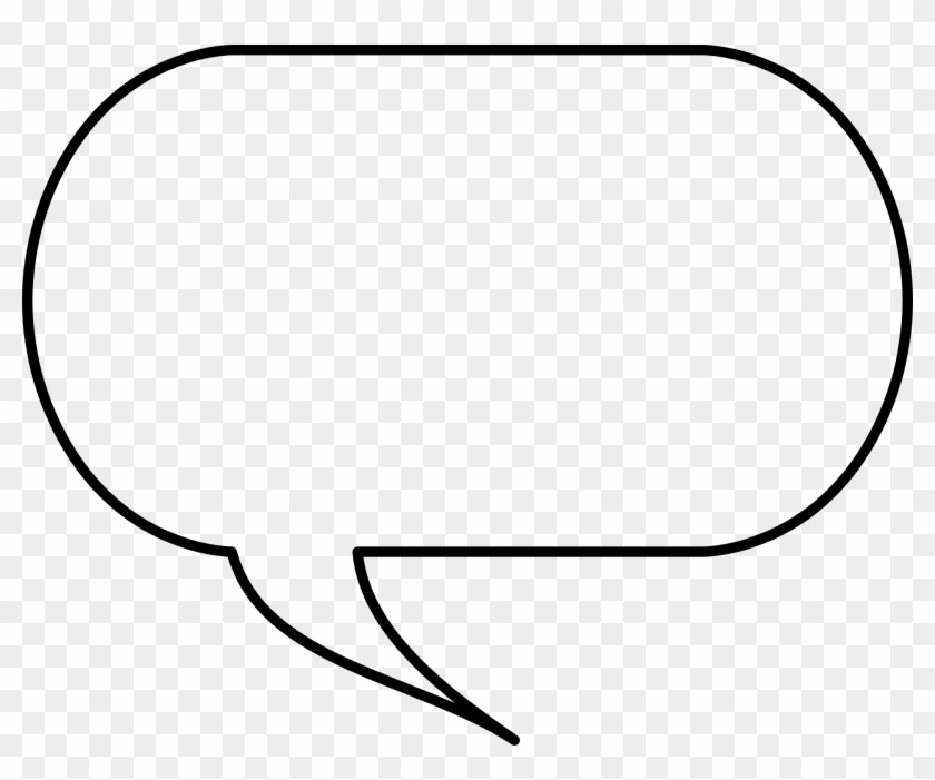 Speech Bubble Outline - Speech Bubble Outline Template Clipart