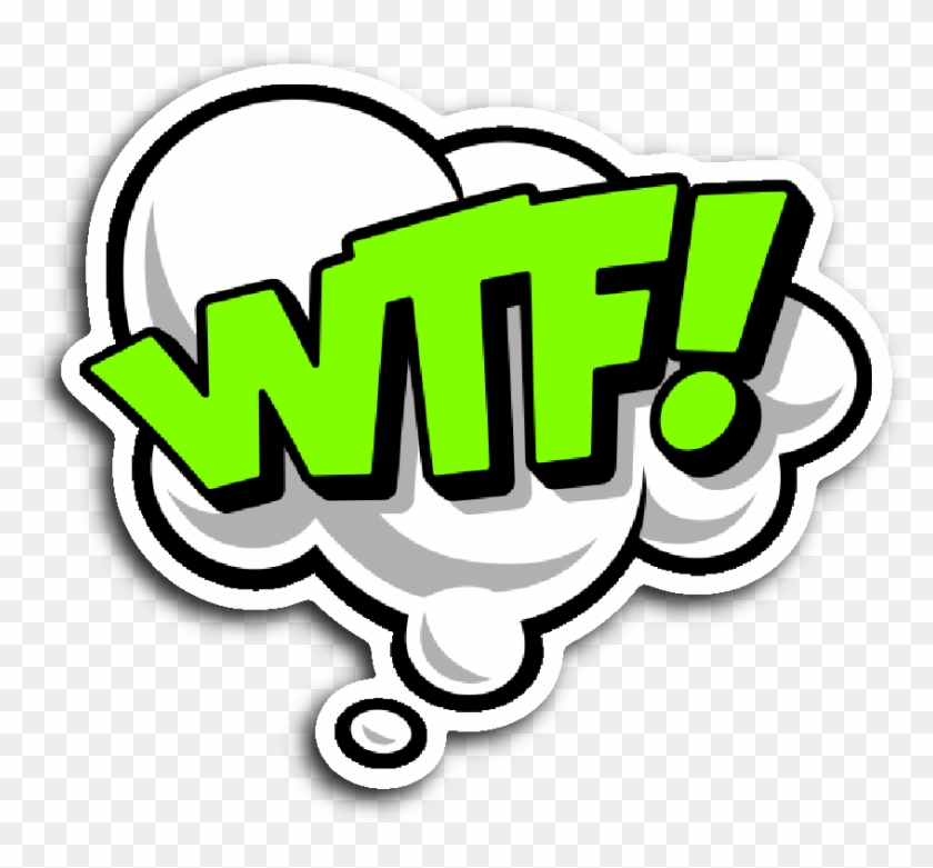 Comic Book Speech Balloon Stickers - Wtf Sticker Clipart