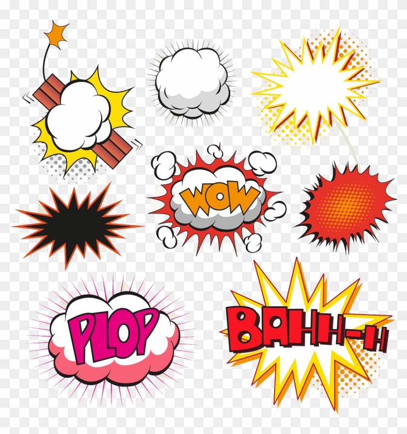 Clipart Black And White Stock Comics Speech Balloon - Balão Explosivo - Png Download