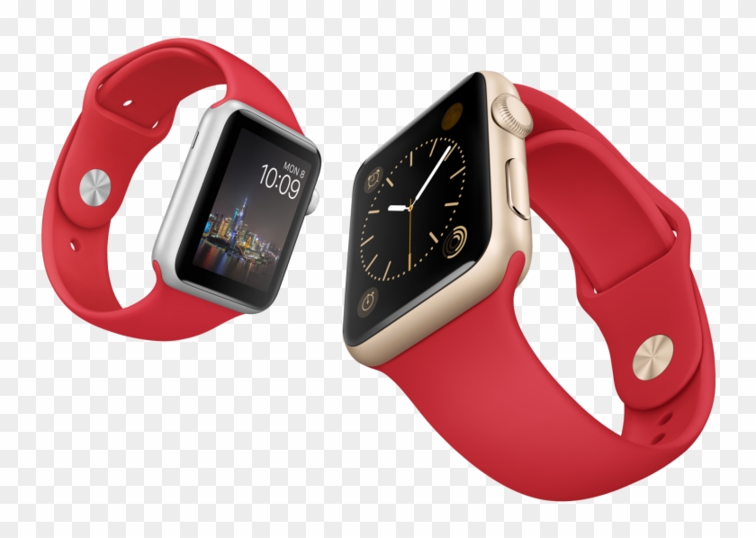 Limited-edition Chinese New Year Apple Watch Shows - Gold Apple Watch With Red Band Clipart