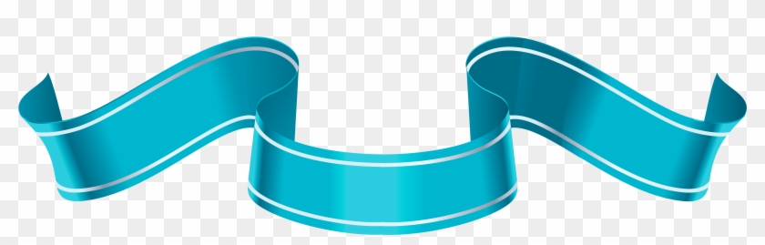 Blue Banner Png Image With Transparent Background - Sky Blue Ribbon Png Clipart
