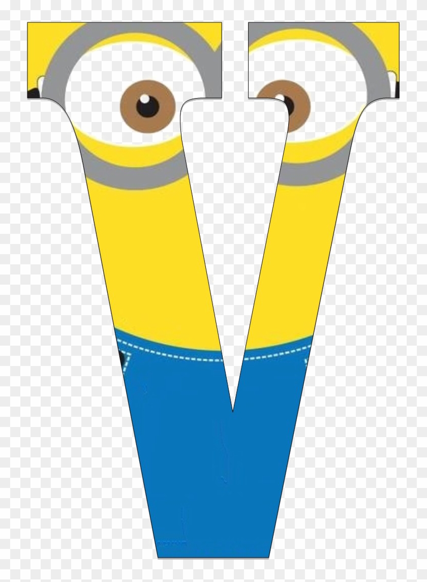 V Letter Transparent - Minions Alphabet Letters Y Clipart