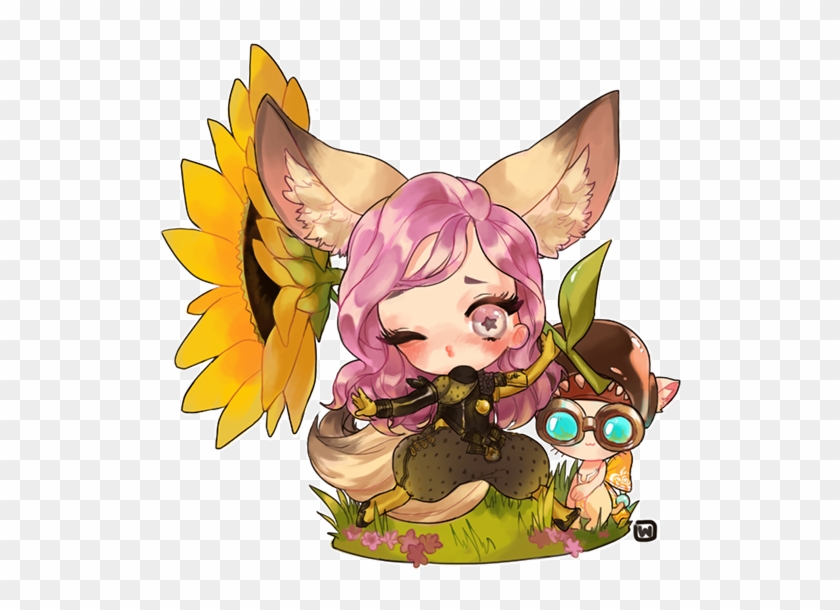 Blossoms Art Requests Maybe Shop Fan Creations Blade - Blade And Soul Summoner Art Clipart #900165