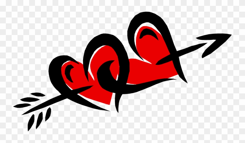 Arrow And Heart Wedding Clipart - Cupid Arrow Clip Art - Png Download