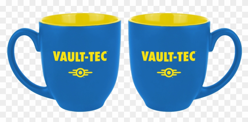 This Oversized Mug Shines In Bright Blue And Features - Vault Tec Mug Clipart