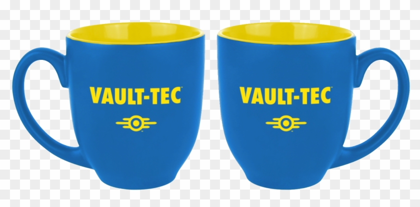 This Oversized Mug Shines In Bright Blue And Features - Vault Tec Mug Clipart #900551