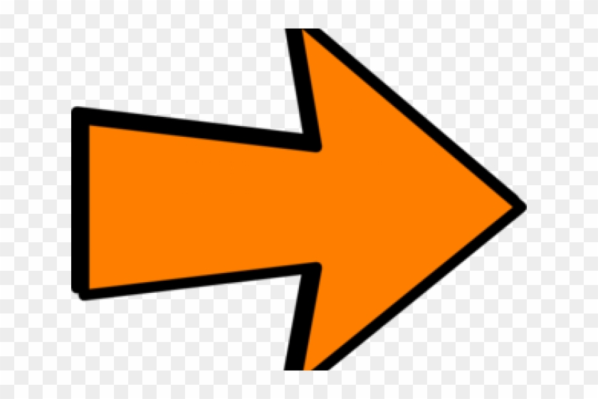 Arrow Clipart Orange - Orange And Black Arrow - Png Download