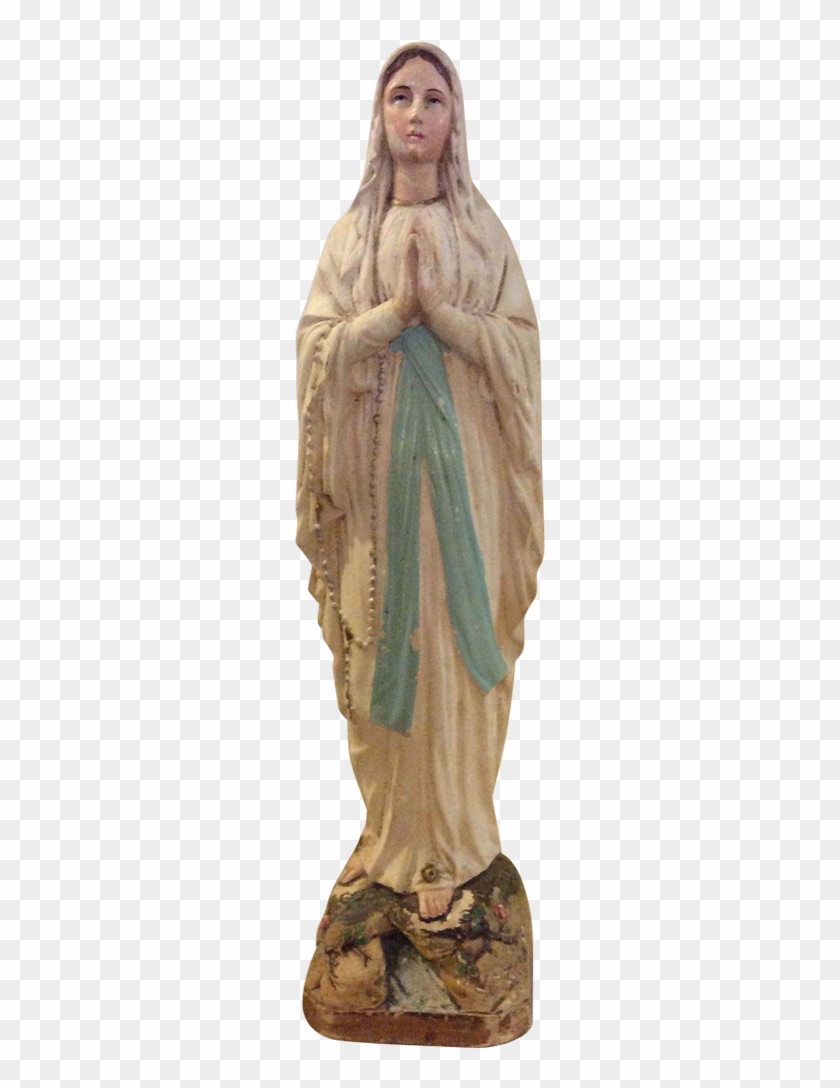 French Blessed Virgin Mary Our Lady Of Lourdes Plaster - Mother Mary Transparent Background Clipart