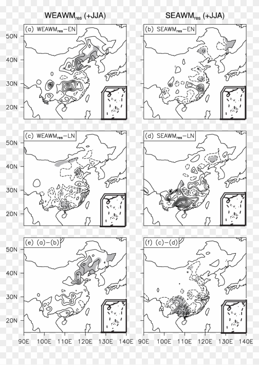 Composite Summer Mean Rainfall Anomalies During The - Cartoon Clipart #901410