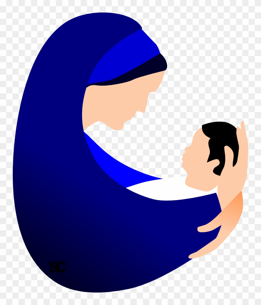 Mary And Jesus Clipart At Getdrawings - Solemnity Of Mary Clipart - Png Download #901433